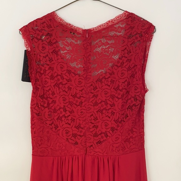 Miusol Floor Length Red Dress - Picture 5 of 7